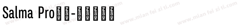Salma Pro字体字体转换
